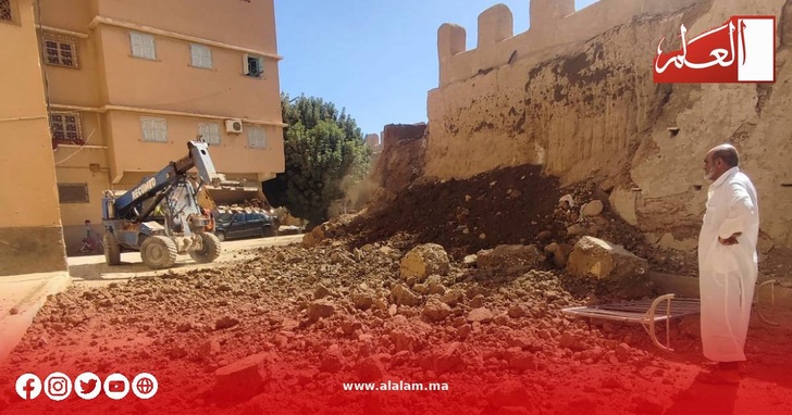 ركام بمحاذاة سور تارودانت التاريخي يثير مخاوف السكان