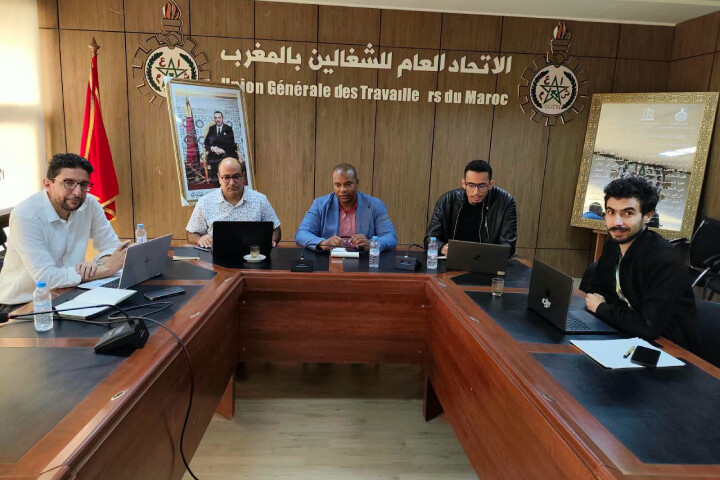 علاكوش يترأس اجتماع اللجنة التقنية المكلفة بإعداد استراتيجية التحول الرقمي للاتحاد العام للشغالين بالمغرب