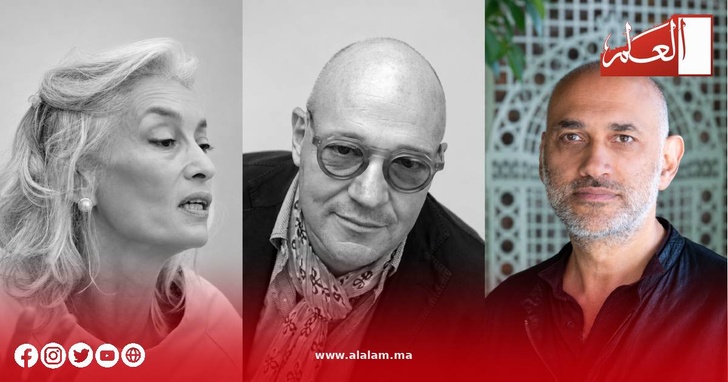 من اليسار درّة بوشوشة وجيانفرانكو روزي وكمال الجعفري ضمن لجنة التحكيم من اليسار درّة بوشوشة وجيانفرانكو روزي وكمال الجعفري ضمن لجنة التحكيم