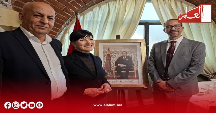 احتفاء الجالية المغربية بتورينو بعيد الوحدة بحضور القنصل العام