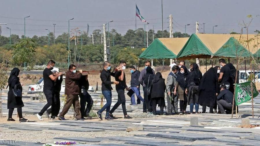 حالة وفاة بكوفيد-19 كل خمس دقائق في إيران حالة وفاة بكوفيد-19 كل خمس دقائق في إيران