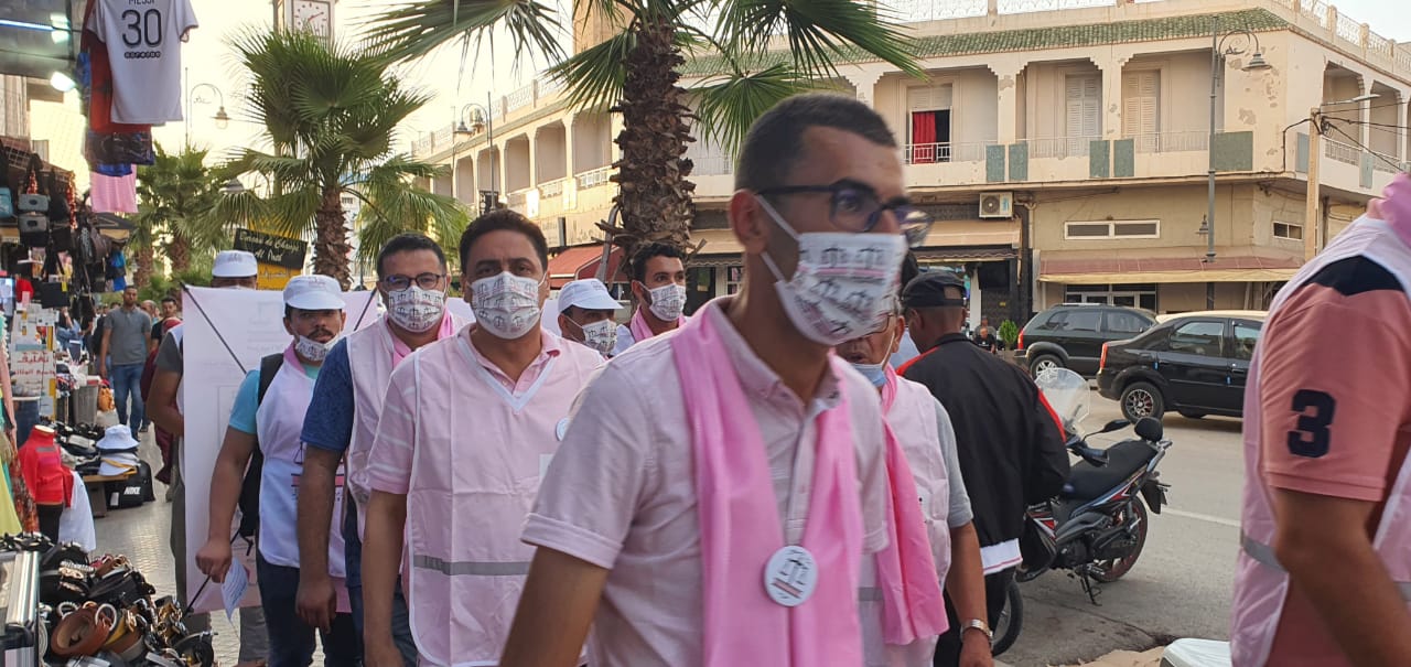 بالصور.. حزب الاستقلال بوجدة يقود حملة انتخابية منظمة وأنيقة