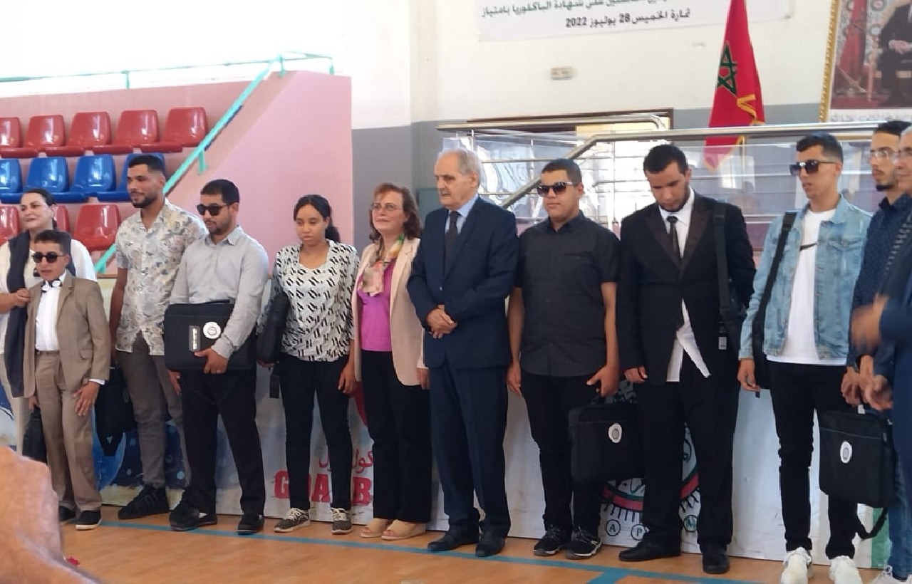 المكفوفون المتفوقون في البكالوريا يتوجون بتمارة