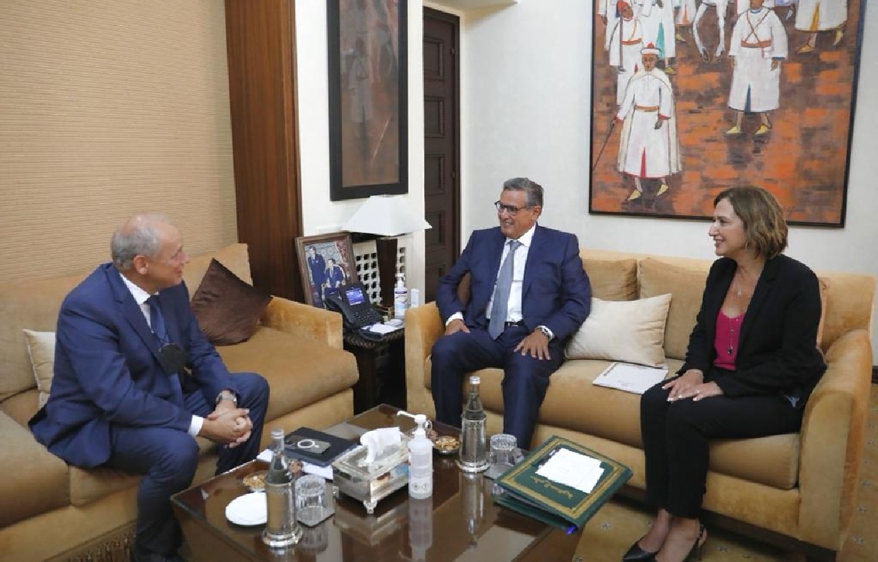 أخنوش يستقبل الرئيس المدير العام الجديد لمجموعة TUI الألمانية أخنوش يستقبل الرئيس المدير العام الجديد لمجموعة TUI الألمانية