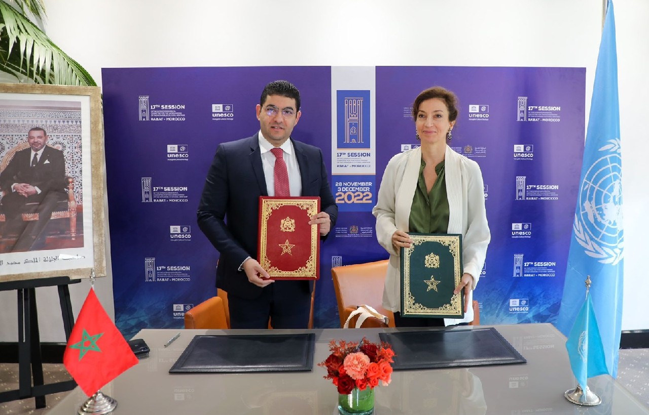 بنسعيد يبرم اتفاقية شراكة مع منظمة اليونسكو بنسعيد يبرم اتفاقية شراكة مع منظمة اليونسكو