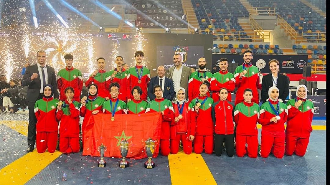 المنتخب الوطني للتايكوندو يعانق الذهب في الدوري الدولي بمصر