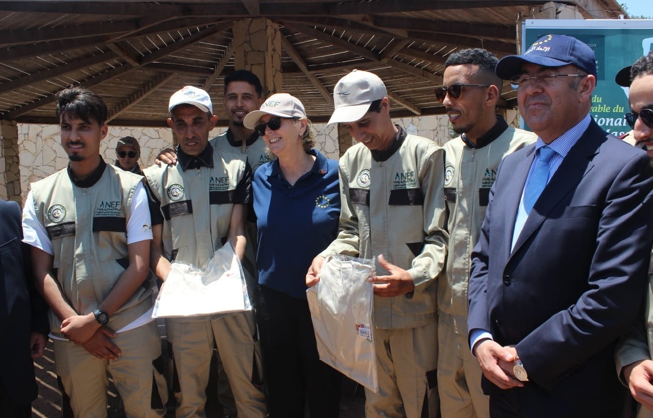 وفد مغربي أوروبي رفيع المستوى يتفقد المنتزه الوطني سوس ماسة بأكادير  وفد مغربي أوروبي رفيع المستوى يتفقد المنتزه الوطني سوس ماسة بأكادير