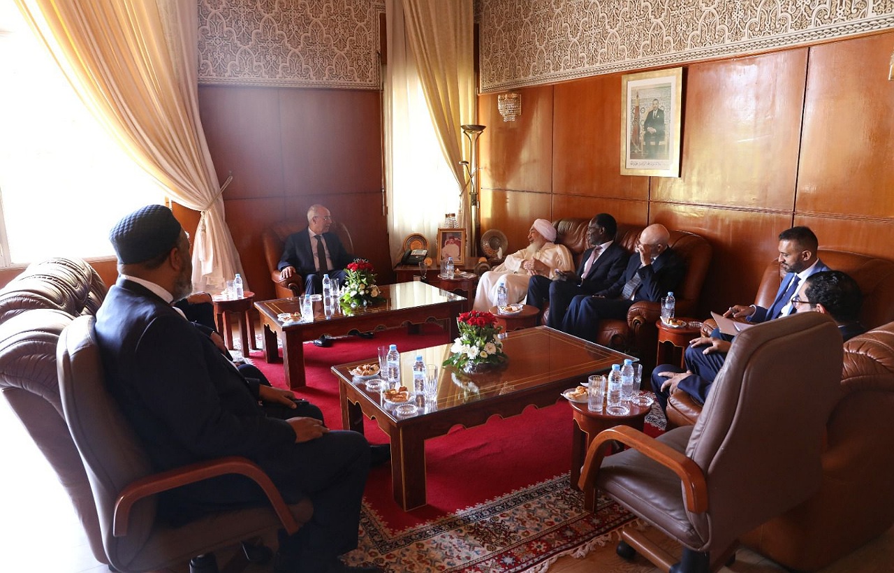 وزير الأوقاف المغربي يستقبل وفدا رفيع المستوى  من مؤسسة حلف الفضول الجديد وزير الأوقاف المغربي يستقبل وفدا رفيع المستوى  من مؤسسة حلف الفضول الجديد