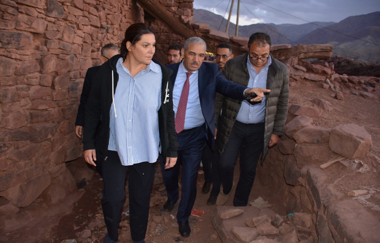 Housing Minister Al-Mansouri visits those affected by the Al Haouz earthquake in Azilal, and these are the details of the urgent royal initiatives