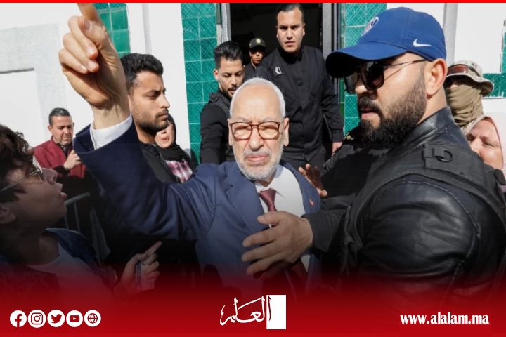 A Tunisian court issues its ruling convicting and imprisoning the leader of the Ennahda Movement