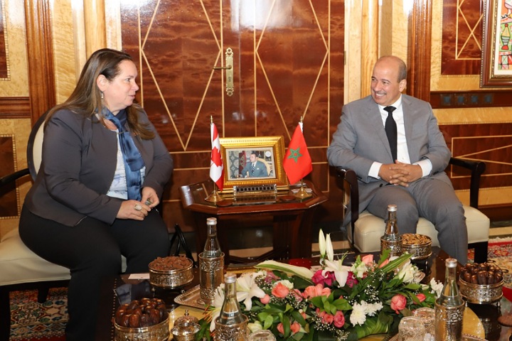 رئيس مجلس المستشارين يستقبل سفيرة كندا بالمملكة