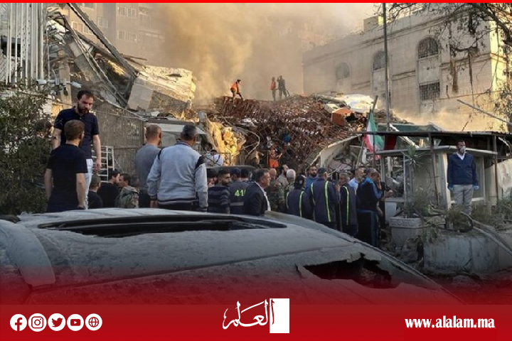 ارتفاع عدد قتلى الهجوم على القنصلية الإيرانية في دمشق ارتفاع عدد قتلى الهجوم على القنصلية الإيرانية في دمشق