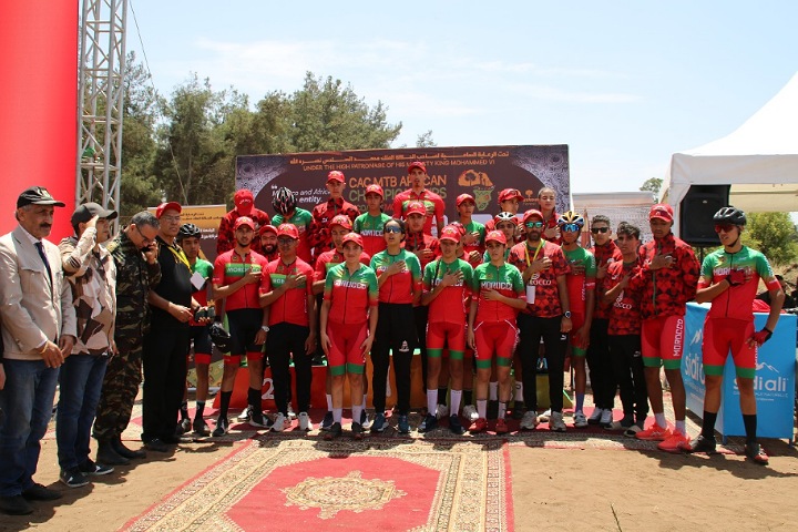 المغرب يصعد منصة التتويج خلال منافسات اليوم الأول من البطولة الإفريقية للدراجات الجبلية
