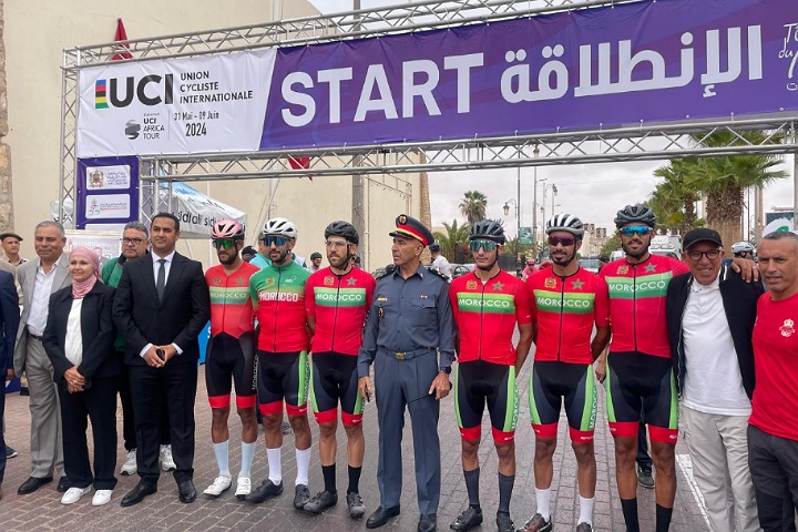 المنتخب الوطني يعتلي صدارة طواف المغرب للدراجات