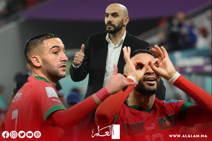 الركراكي يجتمع بالنصيري وزياش لهذا السبب