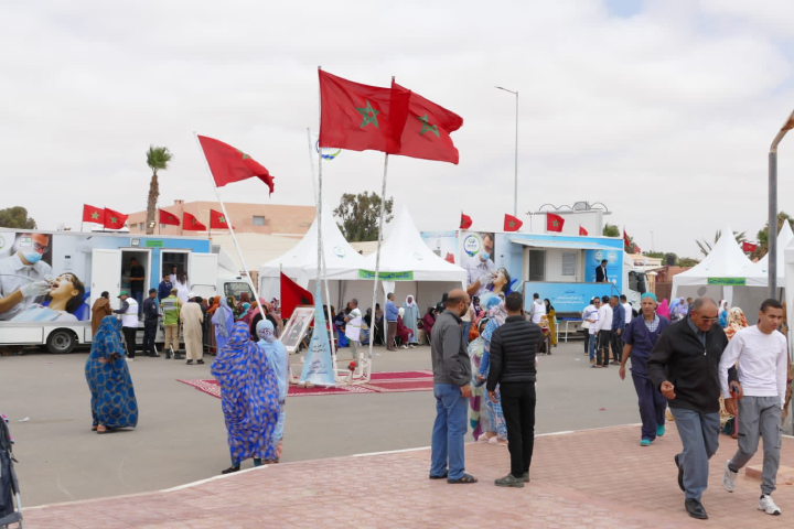 قافلة التعاضدية العامة تصل بوحداتها الطبية لكل من أخفنير وطانطان