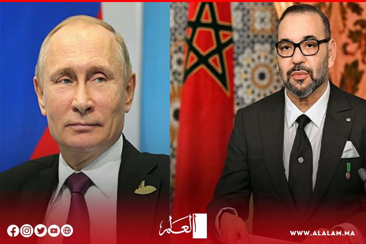 جلالة الملك يهنئ "بوتن" بمناسبة العيد الوطني لبلاده