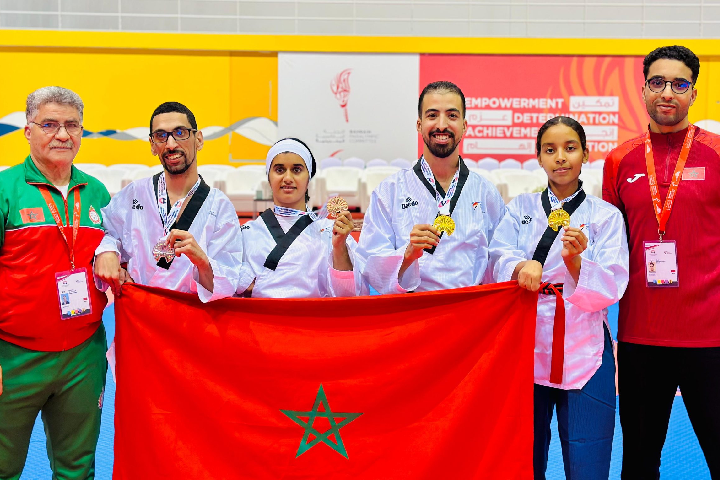 إنجاز مشرف للمنتخب المغربي للباراتايكوندو في بطولة العالم بالمنامة إنجاز مشرف للمنتخب المغربي للباراتايكوندو في بطولة العالم بالمنامة