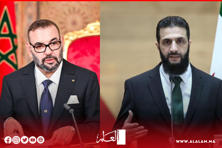 جلالة الملك يهنئ أحمد الشرع بمناسبة توليه رئاسة سوريا في المرحلة الانتقالية جلالة الملك يهنئ أحمد الشرع بمناسبة توليه رئاسة سوريا في المرحلة الانتقالية