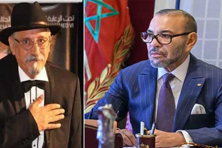 جلالة الملك يواسي أسرة المرحوم الفنان محمد الشوبي