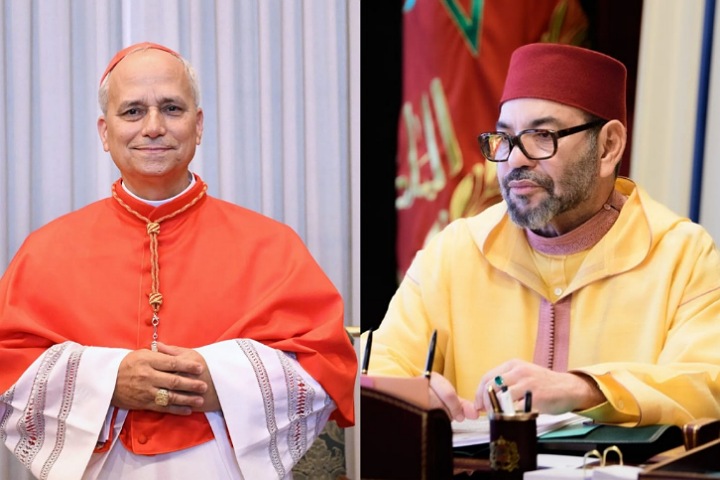 صاحب الجلالة يهنئ ليو الرابع عشر بمناسبة انتخابه لاعتلاء الكرسي البابوي