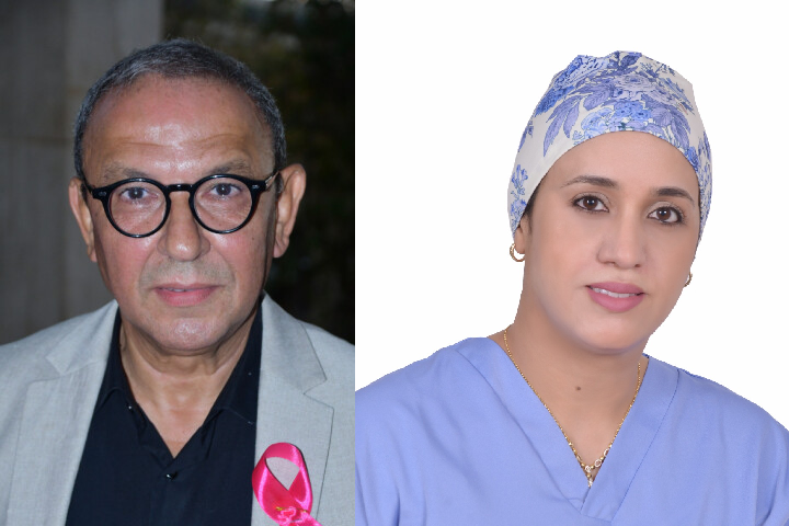 على اليمين الدكتورة غزلان الإدريسي، طبيبة اختصاصية في أمراض المستقيم والشرج – سلا