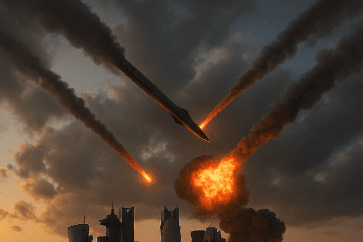 إيران تشعل حرب الشرق الأوسط بعد قصفها قواعد أمريكية في قطر والعراق والبحرين تستنفر