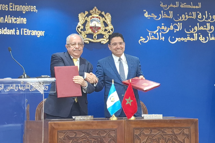 Le Guatemala est l'initiative de l'autonomie "La fondation sérieuse" Pour régler le différend sur le Sahara marocain