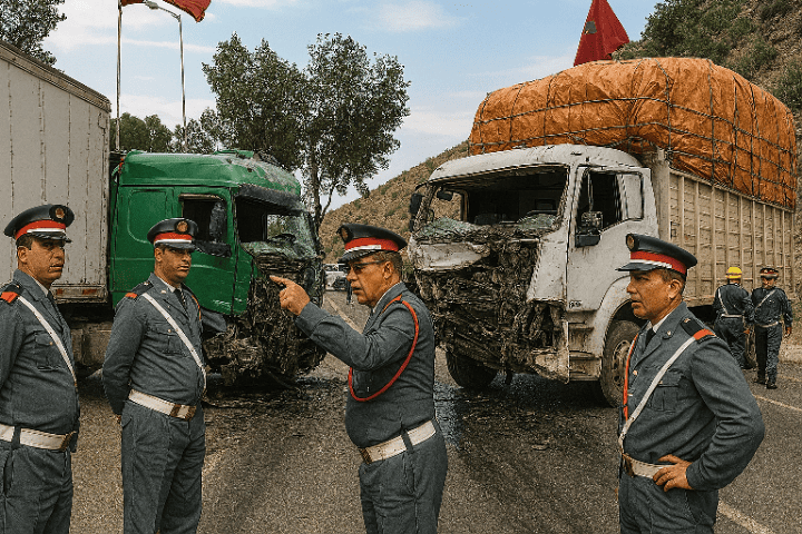 صورة IA تحاكي الحادثة