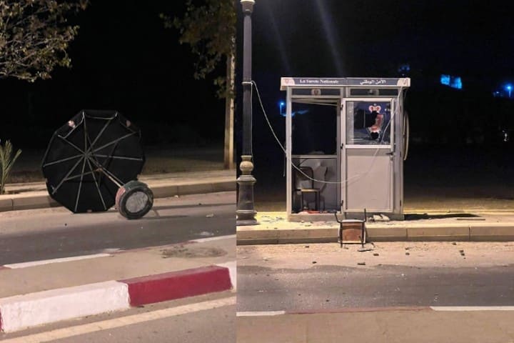 هجوم مجهولين على سد أمني بإمزورن يخلّف خسائر مادية