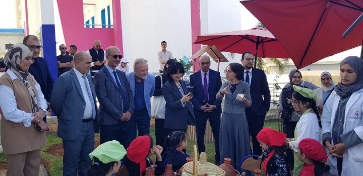 وفد كوري يزور مدرسة سيدي عبدالله الابتدائية الإيكولوجية بسلا