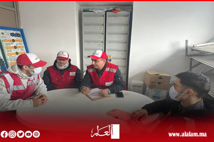 الهلال الأحمر المغربي بإقليم العرائش: تعبئة إنسانية متواصلة في مواجهة الفيضانات