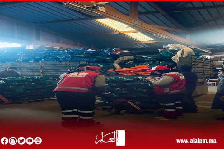 الهلال الأحمر المغربي بإقليم العرائش: تعبئة إنسانية متواصلة في مواجهة الفيضانات