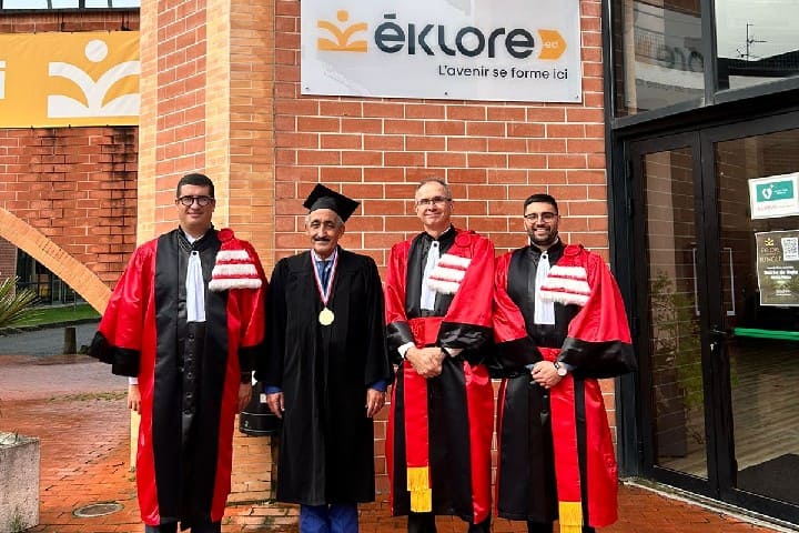 بن الماحي ينال درجة الدكتوراه في إدارة الأعمال بفرنسا