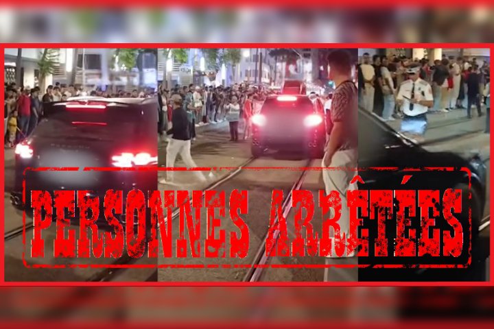 طيش واستهتار فوق سكة "الطرامواي" يوقف ثلاثة أشخاص بسيارة رباعية بالدار البيضاء