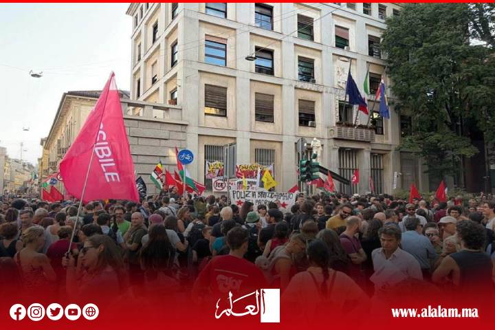 مسيرة احتجاجية حاشدة في ميلانو للمطالبة بكشف حقيقة قضية عبد الرحيم فقير وتحقيق العدالة