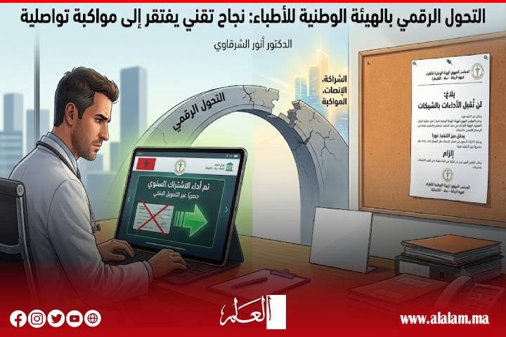 التحول الرقمي بالهيئة الوطنية للأطباء: نجاح تقني يفتقر إلى مواكبة تواصلية