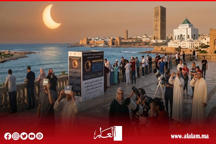 كسوف جزئي للشمس يترقب المغرب الأربعاء.. ووزارة الأوقاف توضح سبب عدم إقامة صلاة الكسوف