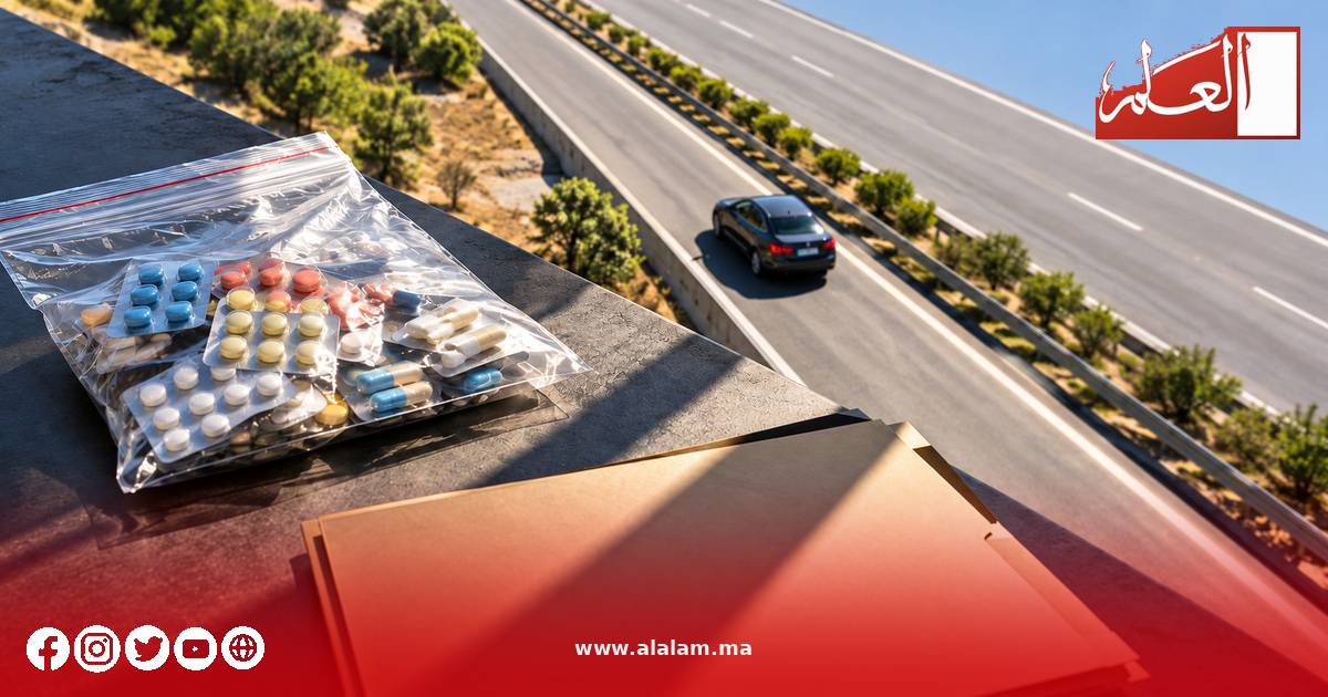 تحقيق في شحنة أقراص محجوزة على الطريق السيار بين طنجة والرباط