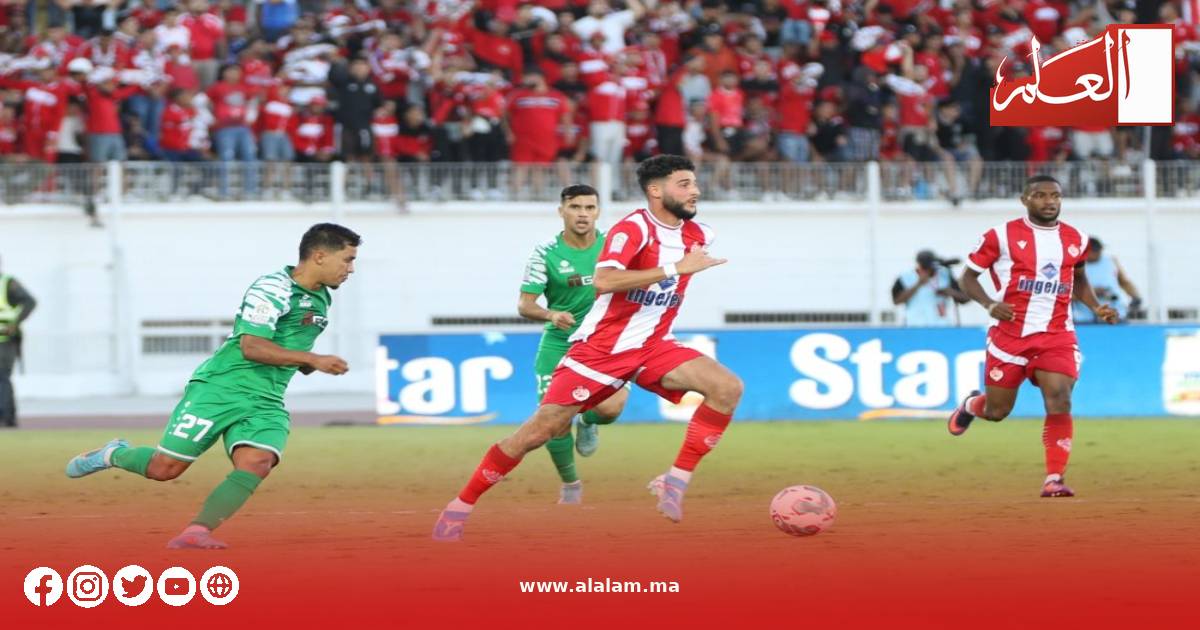 من مواجهة سابقة بين الوداد الرياضي والدفاع الحسني الجديدي