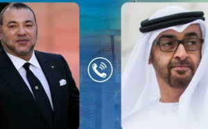محادثة هاتفية بين الملك محمد السادس نصره الله و ولي عهد الإمارات العربية المتحدة