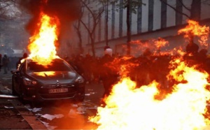 المظاهرات تعود إلى فرنسا.. حرق سيارات وتكسير محلات