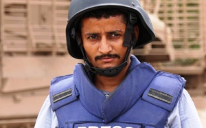 مقتل مراسل واصابة 9 صحفيين بالهجوم الارهابي الذي استهدف مطار عدن