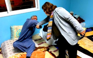 حيار تتفقد دار المسنين النسيم ونزلائها بعد حادث الحريق