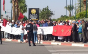 مسيرة احتجاجية لأصحاب العربات المجرورة بالدواب في مراكش