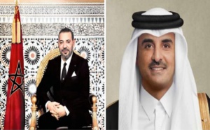 رسالة خطية من الملك محمد السادس إلى أمير دولة قطر