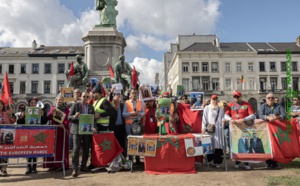 بروكسيل: وقفة احتجاجية حاشدة لمغاربة العالم على جريمة عسكر الجزائر النكراء