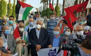 وقفة احتجاجية بالرباط تنديدا بالعدوان الإسرائيلي على غزة