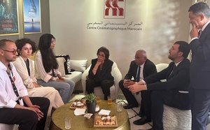وزيرة ثقافة فرنسا تزور جناح المغرب في مهرجان "كان" السينمائي
