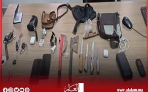 تفكيك عصابة من 4 اشخاص متخصصة في السرقة المقرونة بالضرب والجرح باستعمال السلاح الأبيض بوجدة وجرسيف